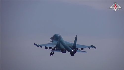 Скриншот кадра видео Минобороны РФ